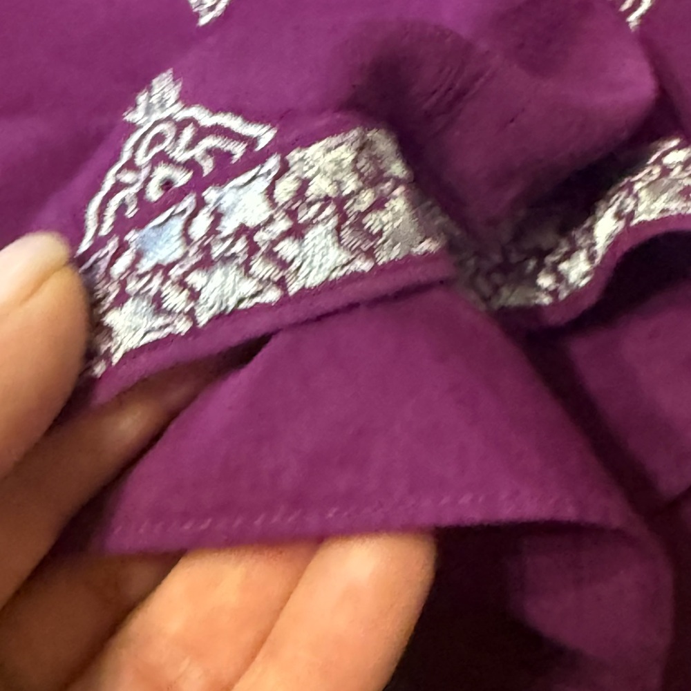White House Black Market Red and Purple Relaxed Camisole - Picture 11 of 14
